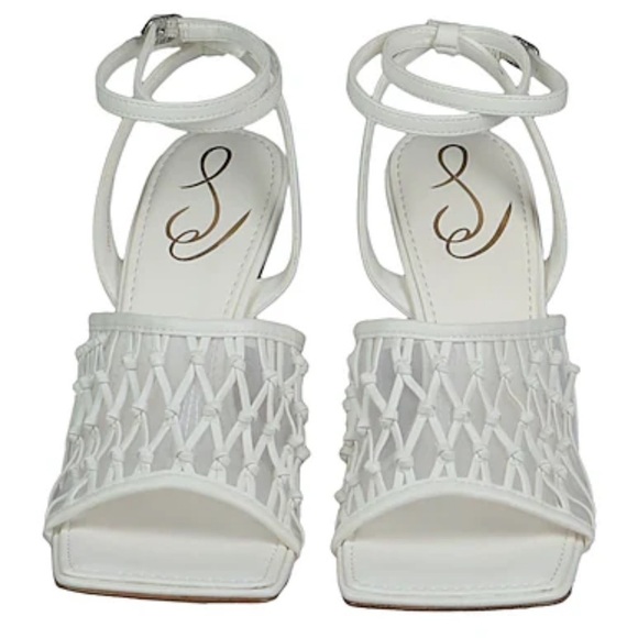 Sam Edelman Candice Sandal in Bright White womens heels size 9 - Picture 3 of 10